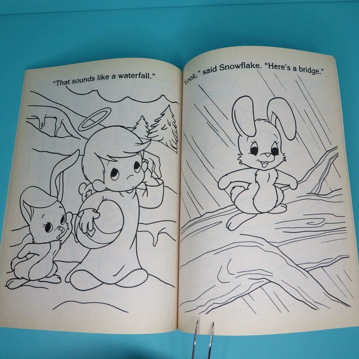Vintage precious moments timmys gift christmas story unused coloring book