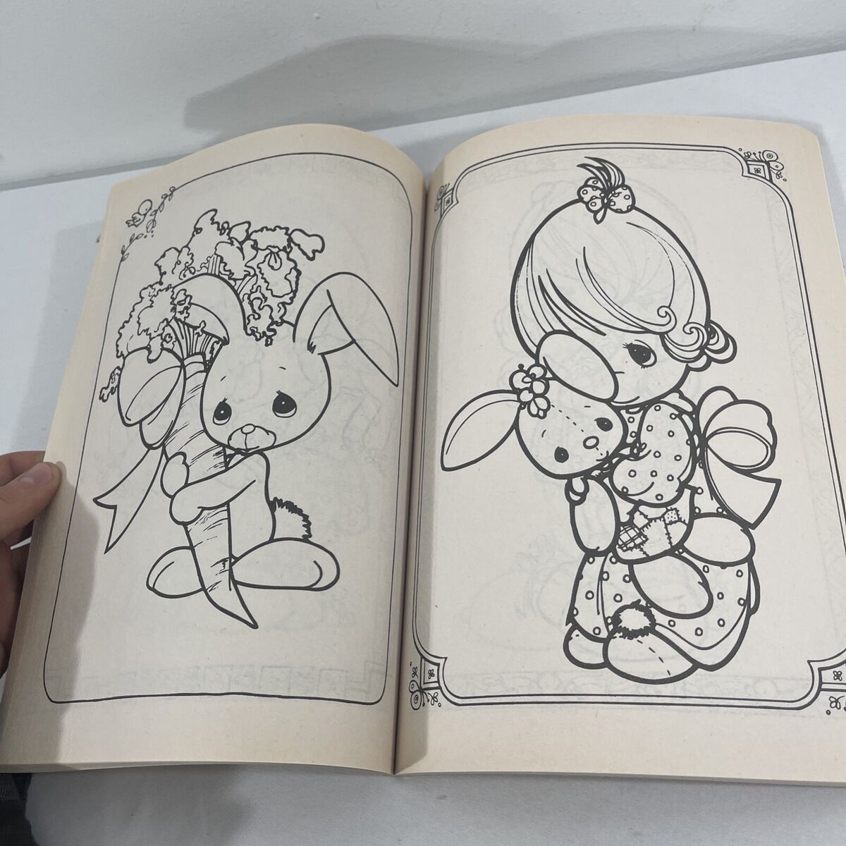 Vintage precious moments coloring book booklet unused lets be friends