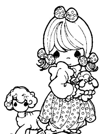 Precious moments coloring page
