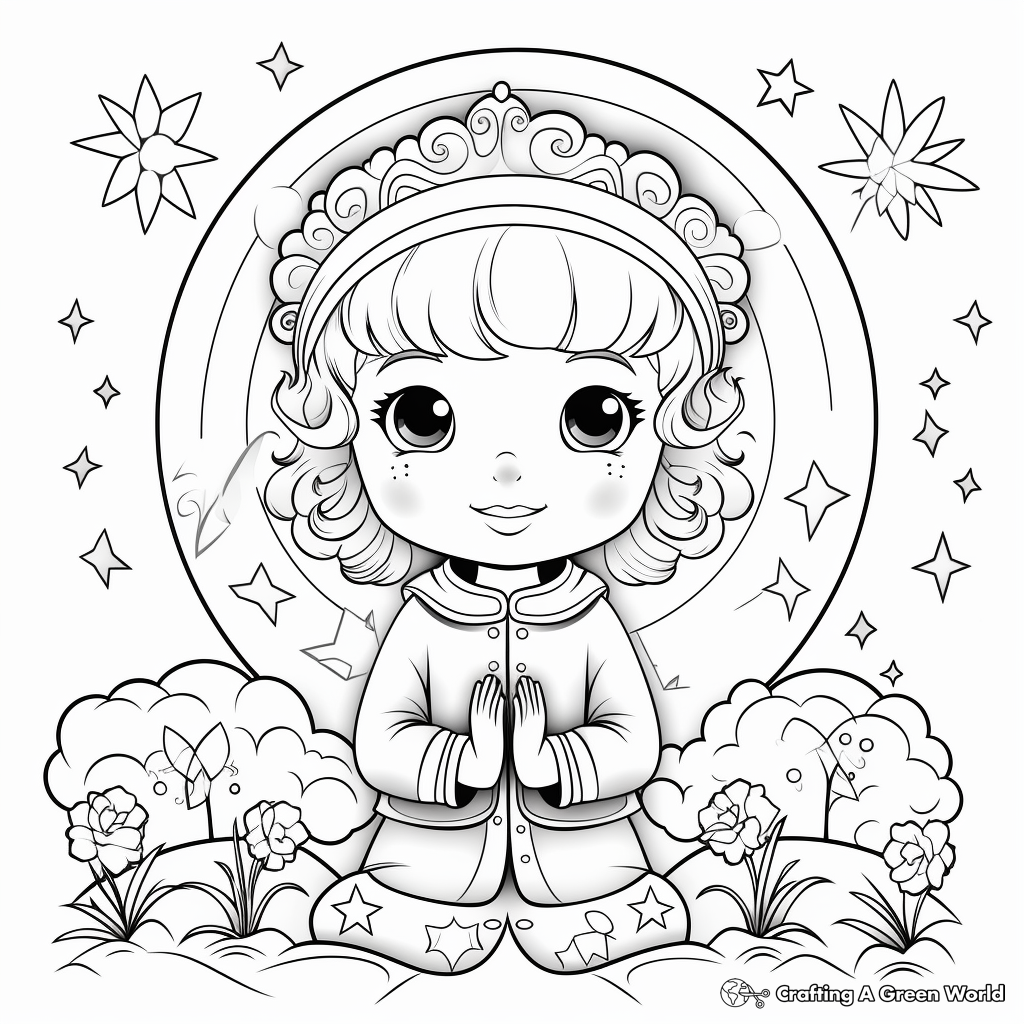 Easy easter coloring pages