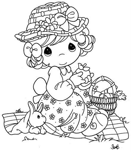 Girl celebrating easter coloring page easter coloring pages coloring books coloring pages