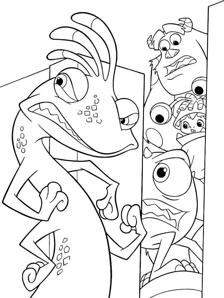 Monsters inc coloring pages by coloringpageswk on