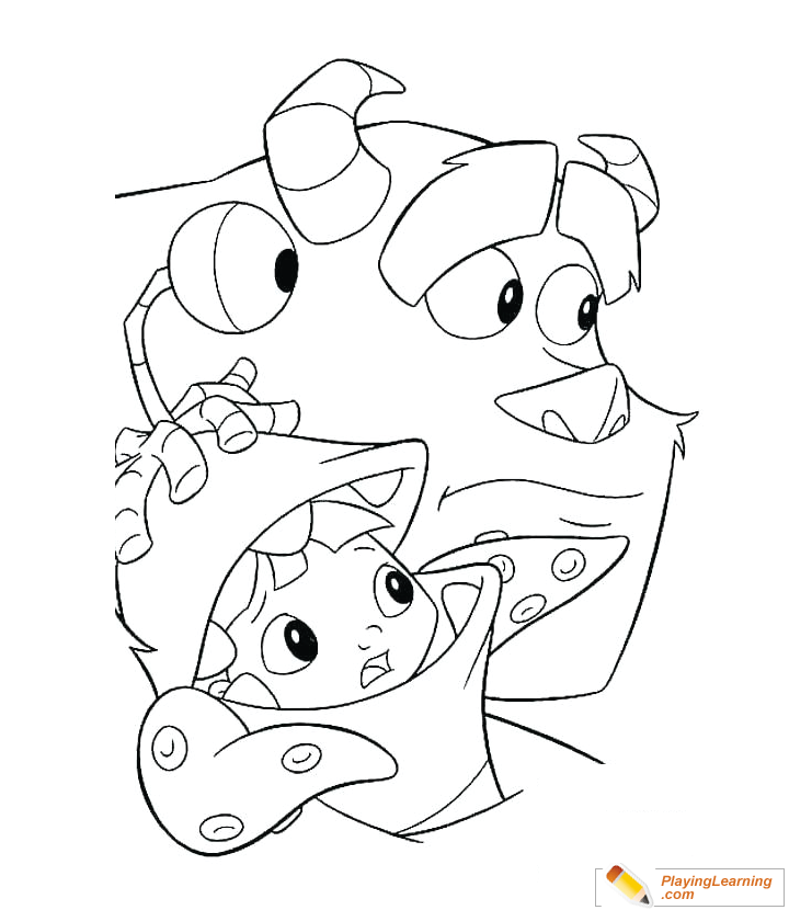 Monsters inc coloring image free monsters inc coloring image