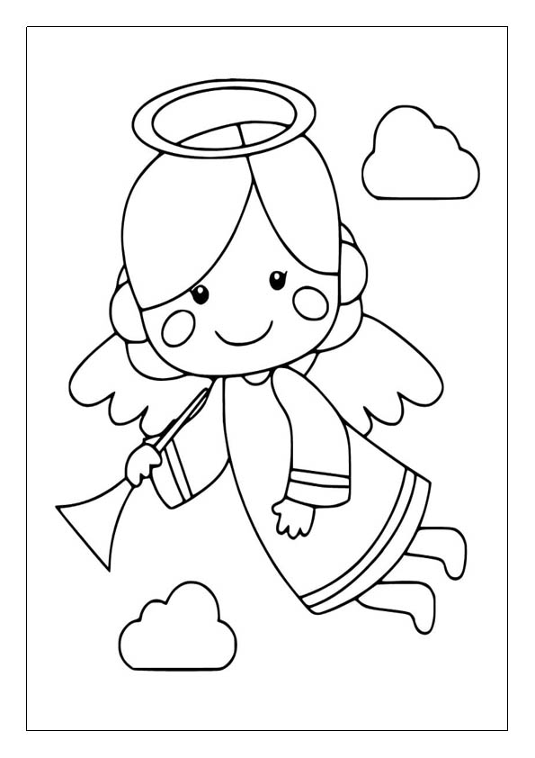 Angel coloring pages free printable coloring sheets for kids