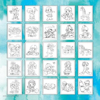 Keep your kids entertained with printable precious moments coloring pages