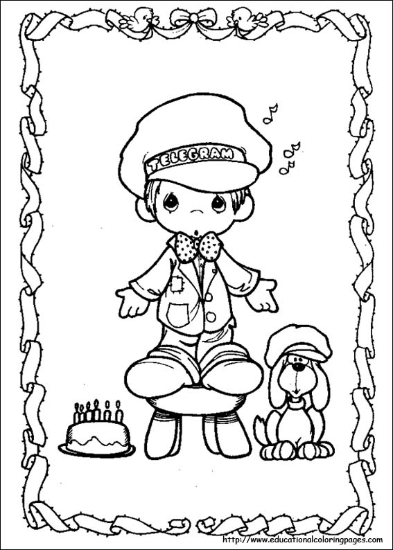 Precious moments coloring pages free for kids