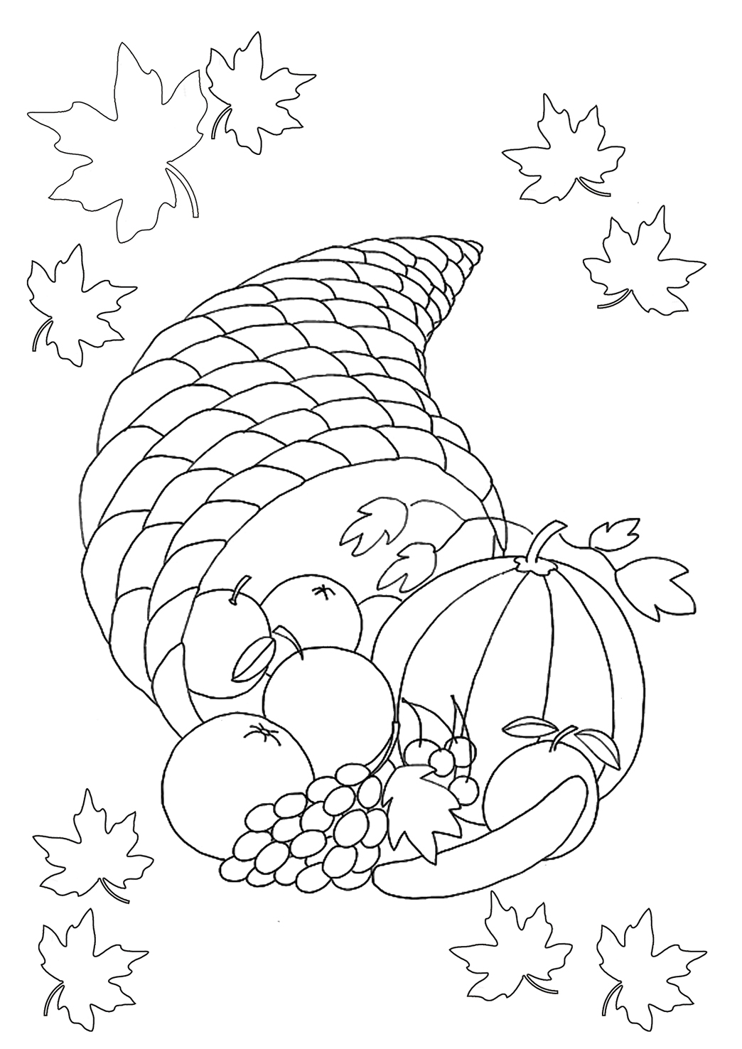 Thanksgiving coloring pages