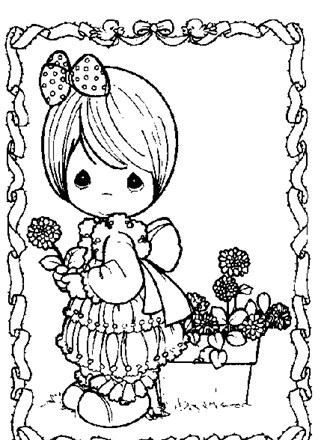 Precious moments coloring page