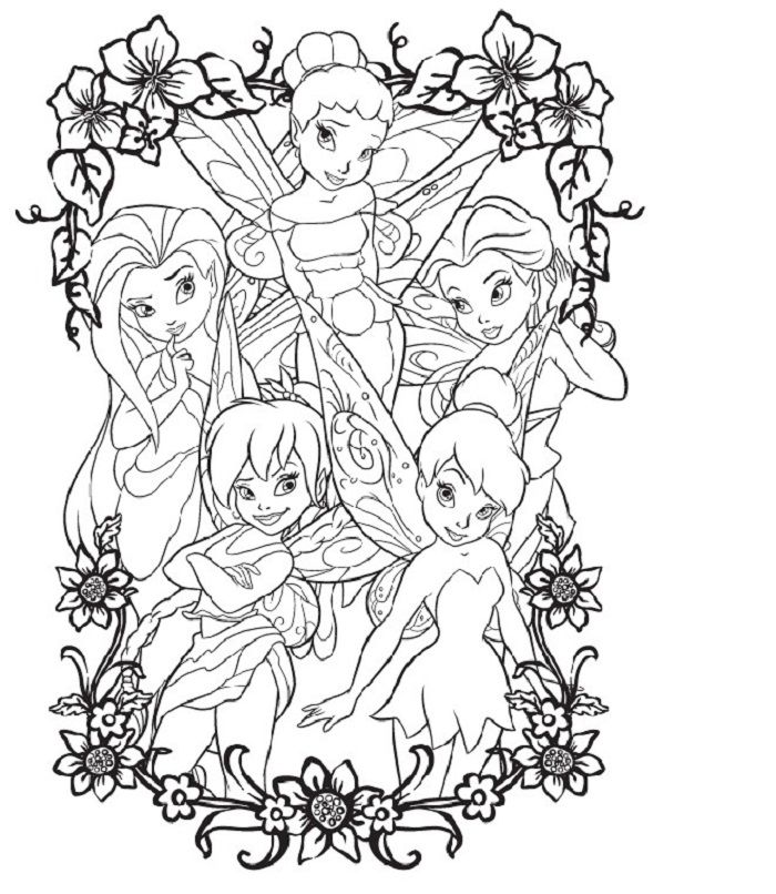 Free printable disney fairies coloring pages for kids tinkerbell coloring pages fairy coloring pages disney coloring pages
