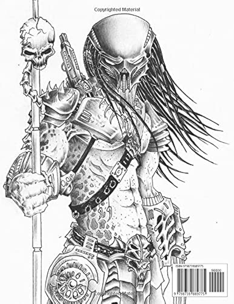 Film coloring book how to draw a predator coloring book design art books