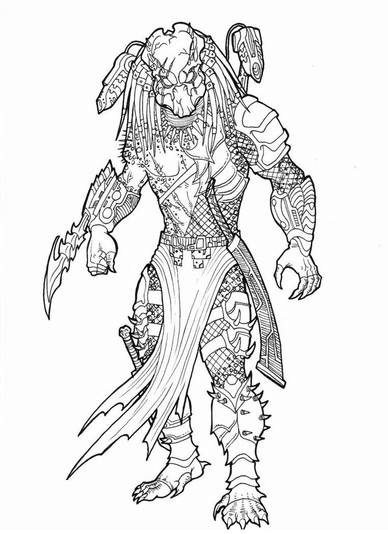 Predator coloring pages printable for free download