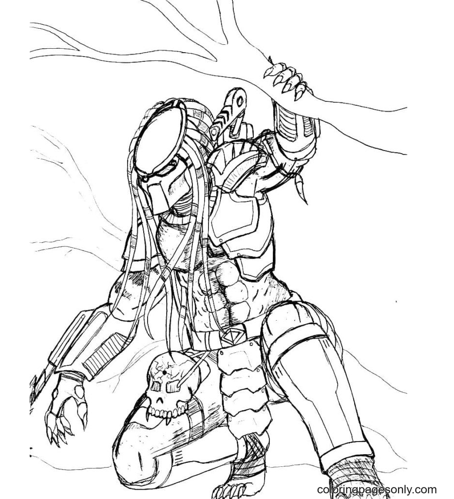 Predator coloring pages printable for free download