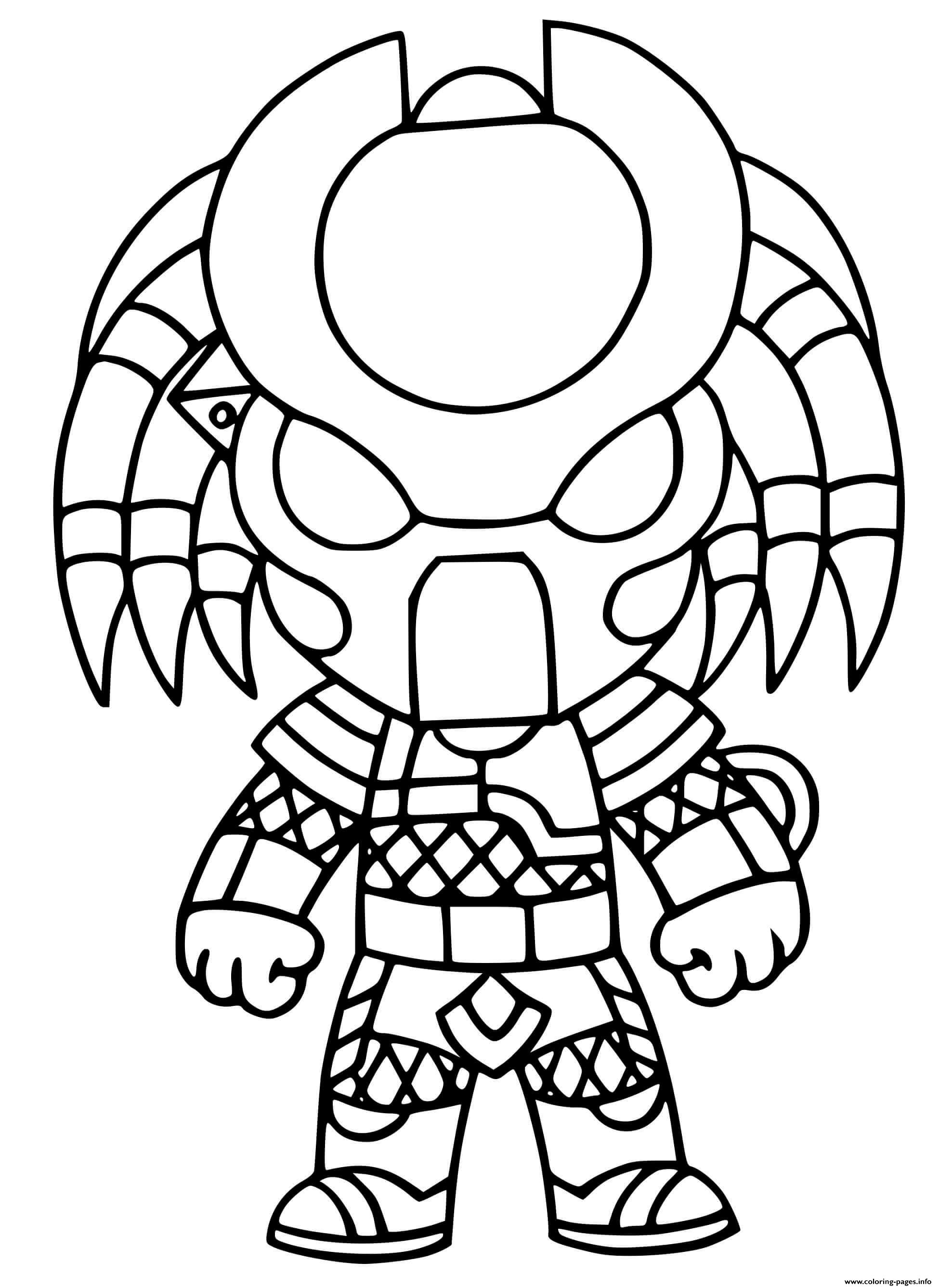 Predator skin coloring page printable