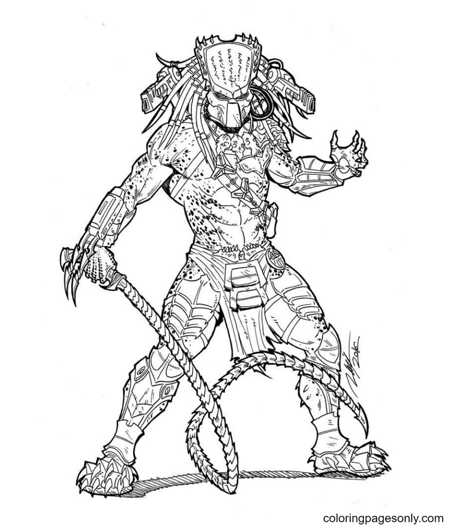 Predator coloring pages printable for free download