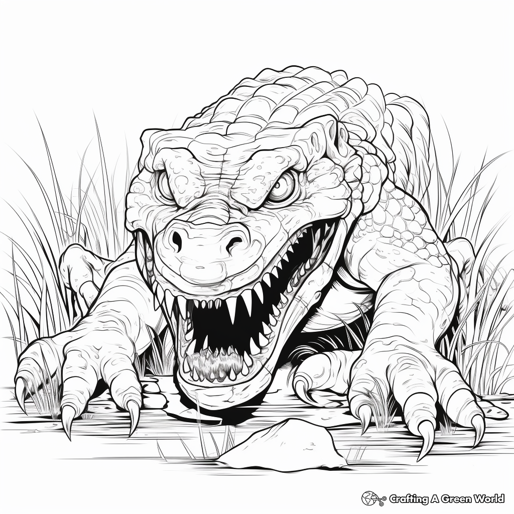 Alligator coloring pages