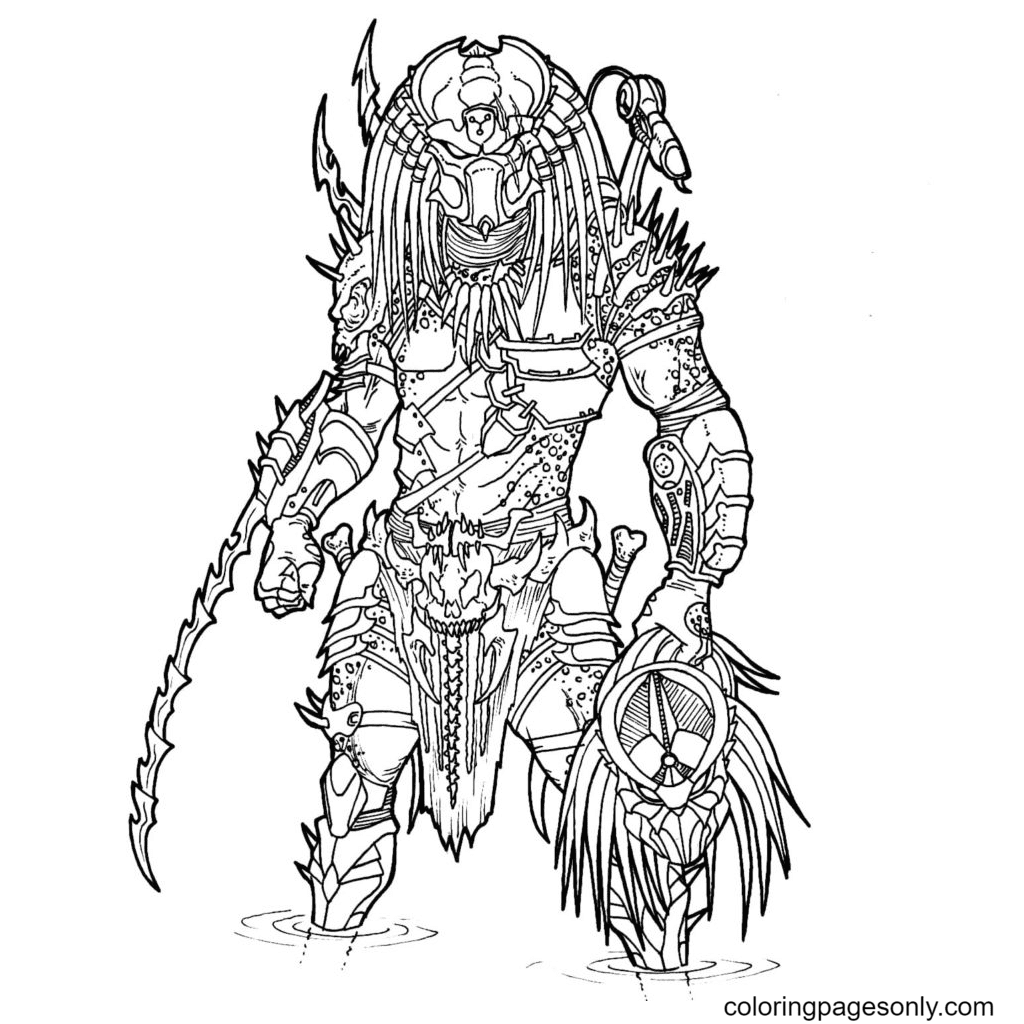Predator coloring pages printable for free download