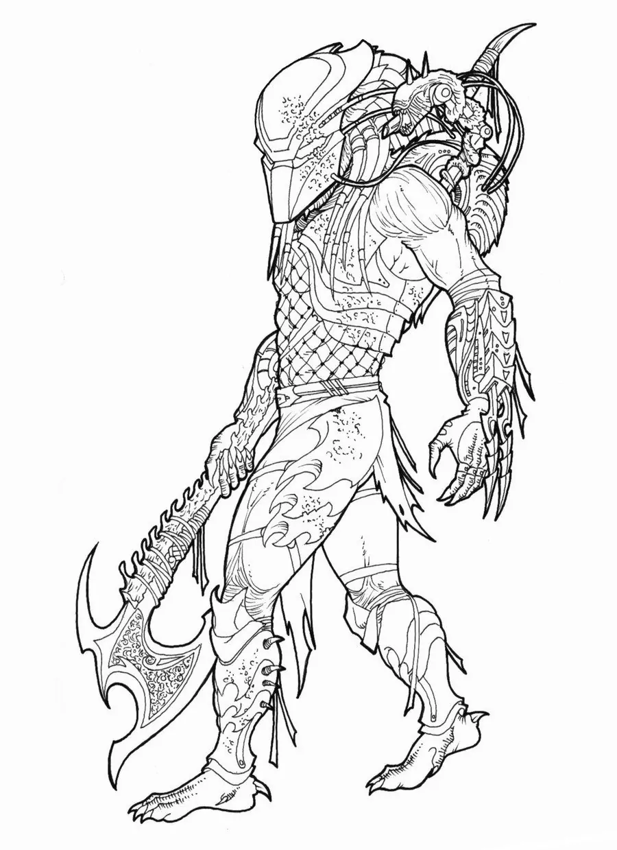 Alien vs predator fãrbung seite