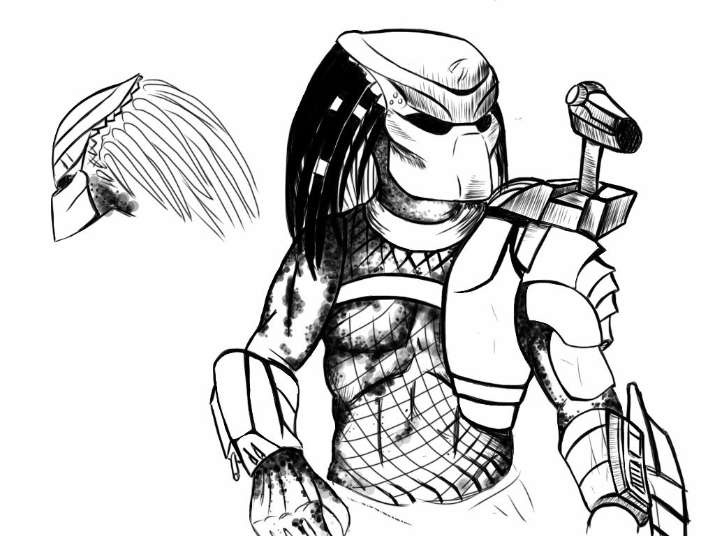 Predator coloring pages predator artwork coloring pages predator art