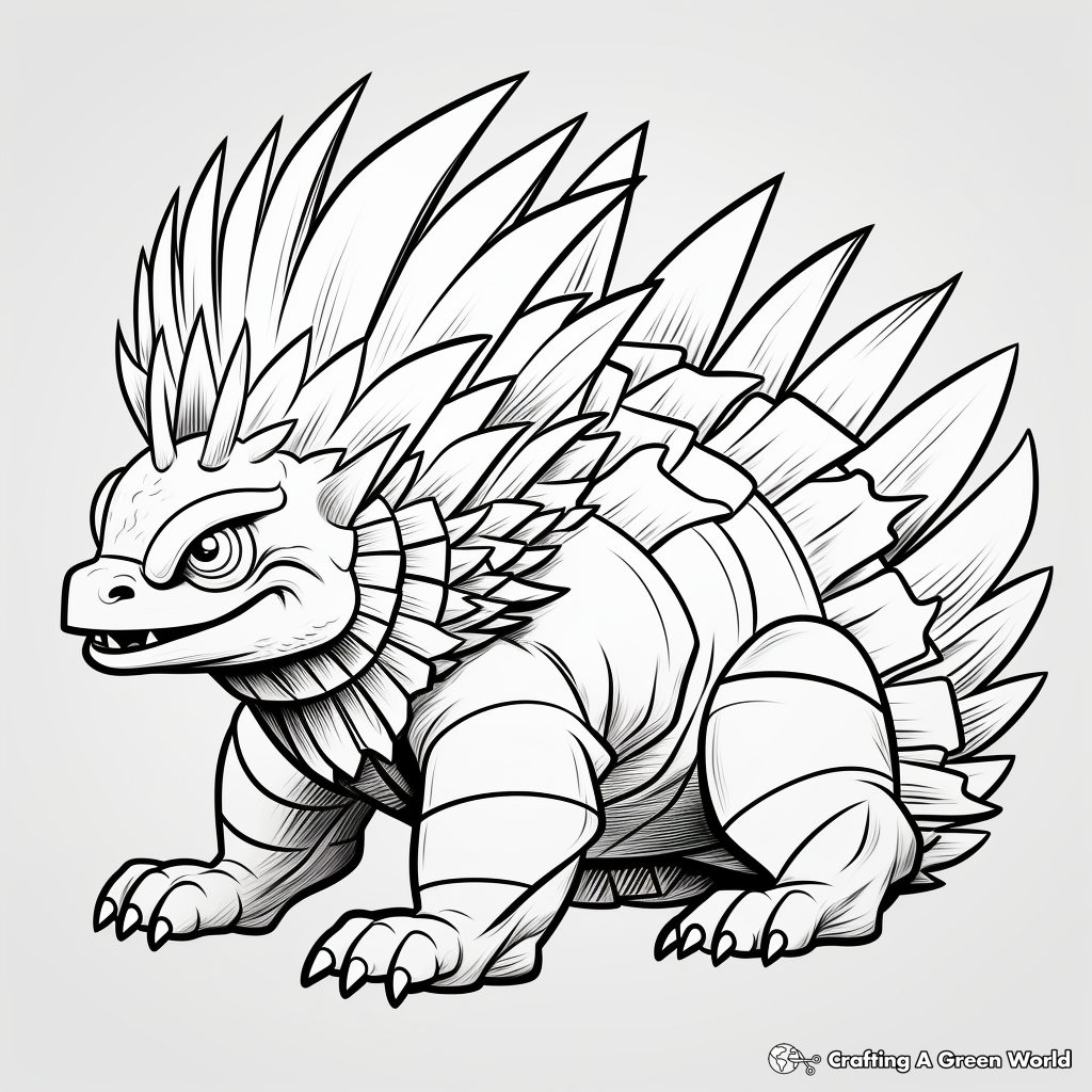 Dimetrodon coloring pages