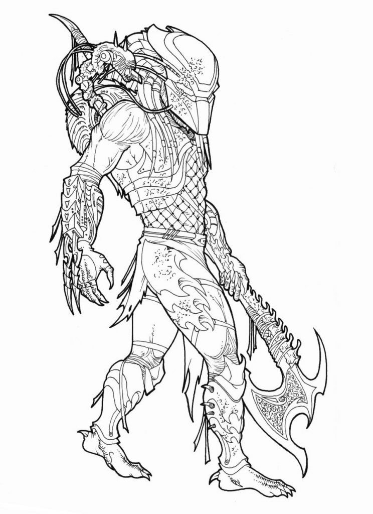 Raindrop coloring page educative printable alien vs predator coloring pages predator artwork