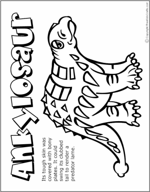 Dinosaur coloring pages