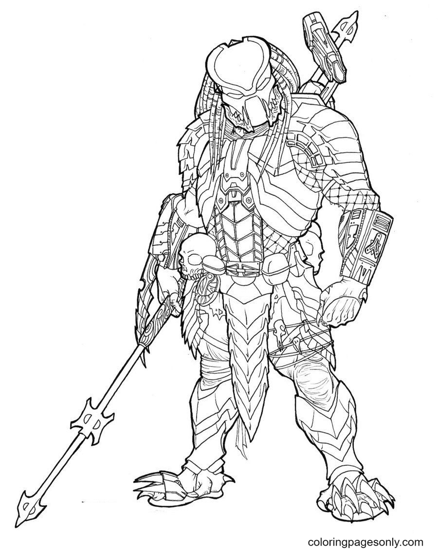 Predator coloring pages printable for free download
