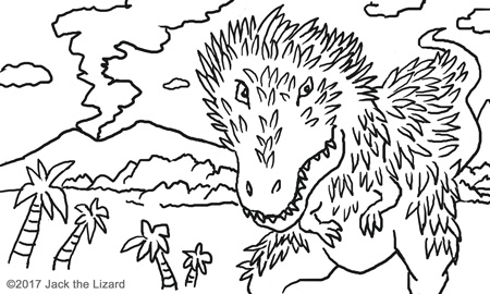 Prehistoric animal coloring pages