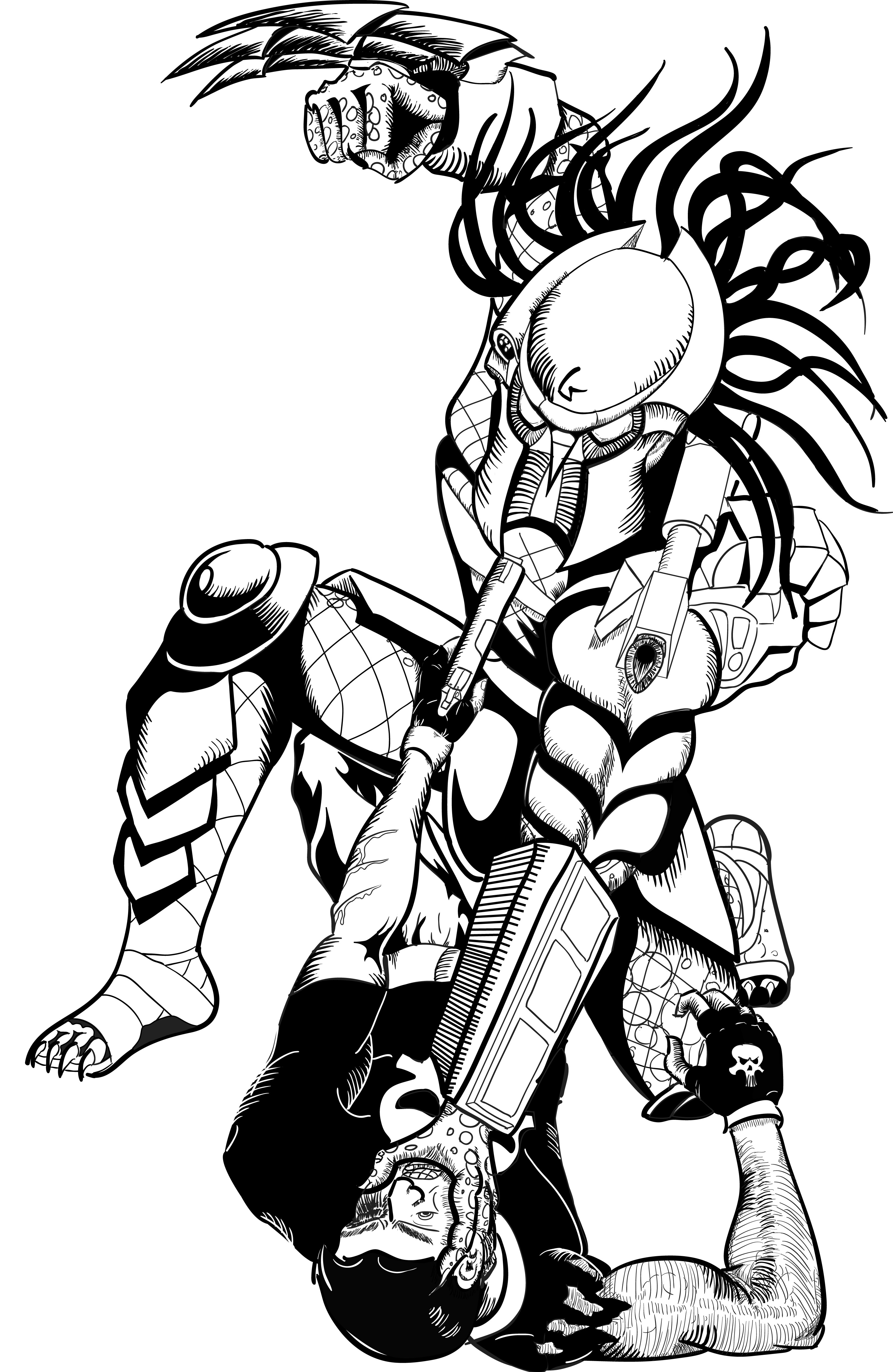 Predator ink image
