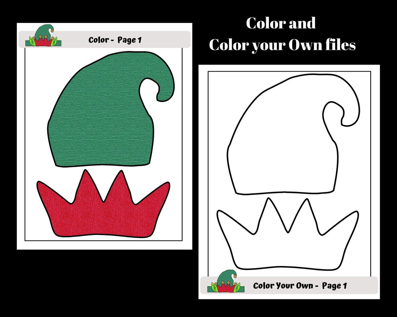 Christmas elf hat craft