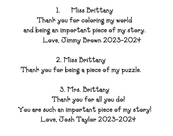 Fast shipping teacher appreciation gift by crayon puzzle piece autism awareness special education