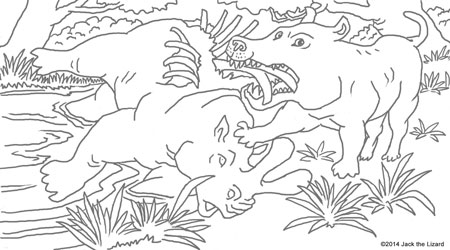 Prehistoric animal coloring pages