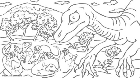 Prehistoric animal coloring pages