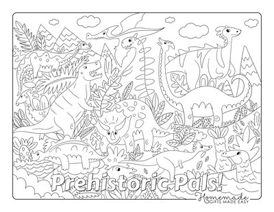 Best dinosaur coloring pages for kids adults