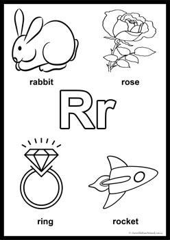 Alphabet colouring pages