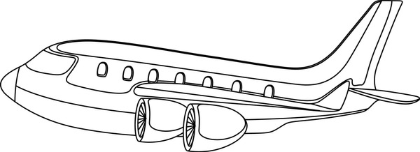 Airplane coloring page images stock photos d objects vectors