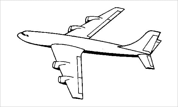 Airplane coloring pages