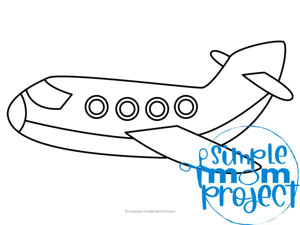Free printable airplane template â simple mom project
