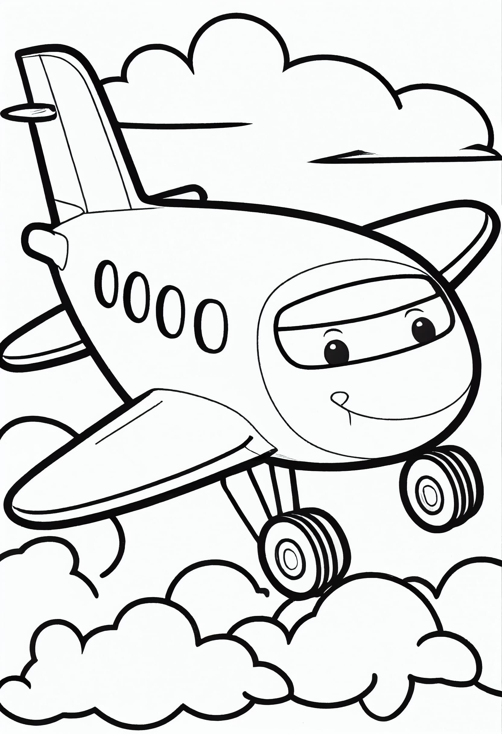Airplane coloring pages free printable images