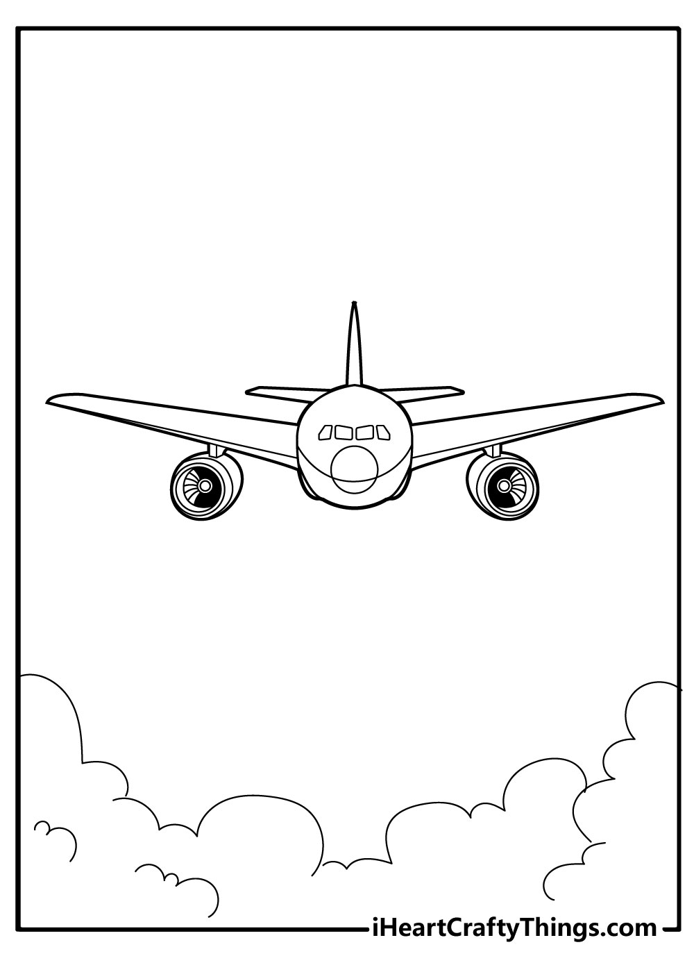 Airplane coloring pages free printables