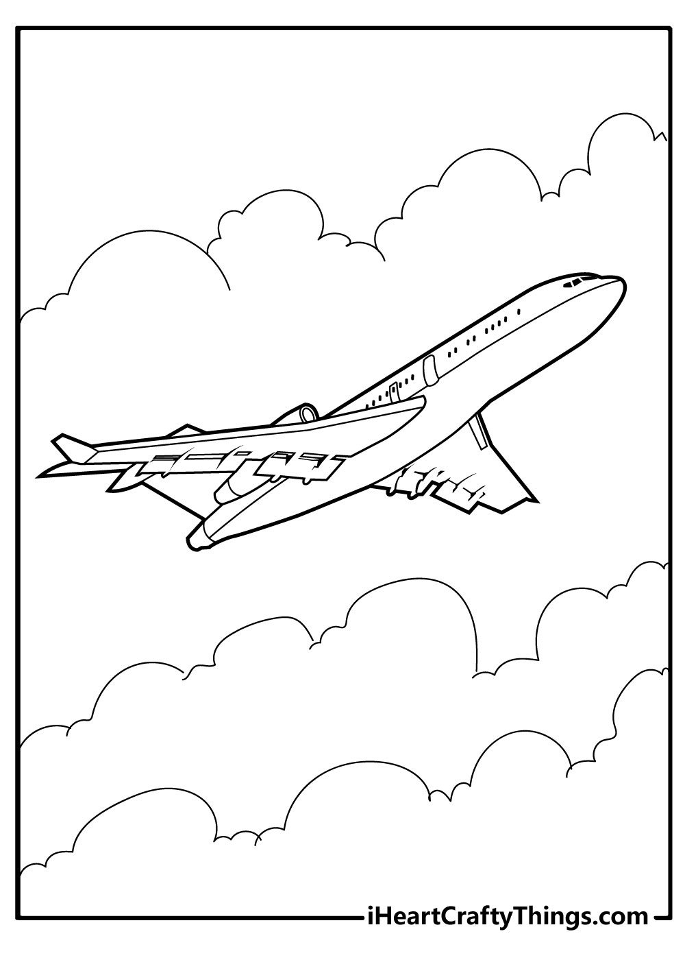 Airplane coloring pages free printables