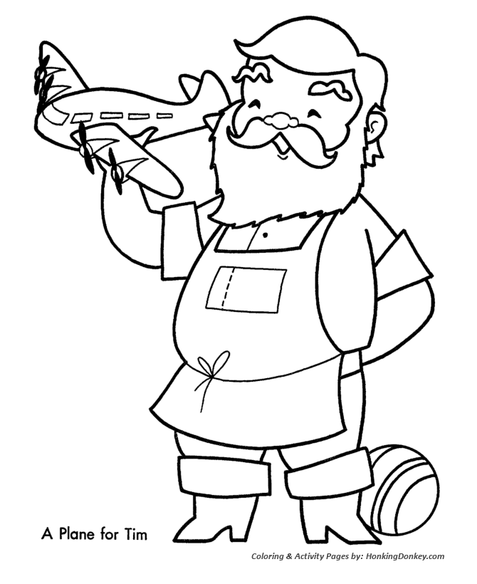 Christmas toys coloring pages