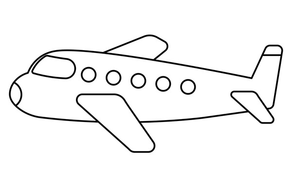 Thousand cartoon airplane outline royalty