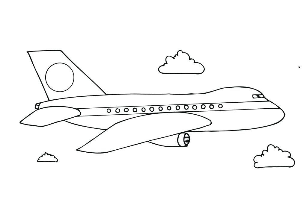 Printable airplane coloring pages pdf