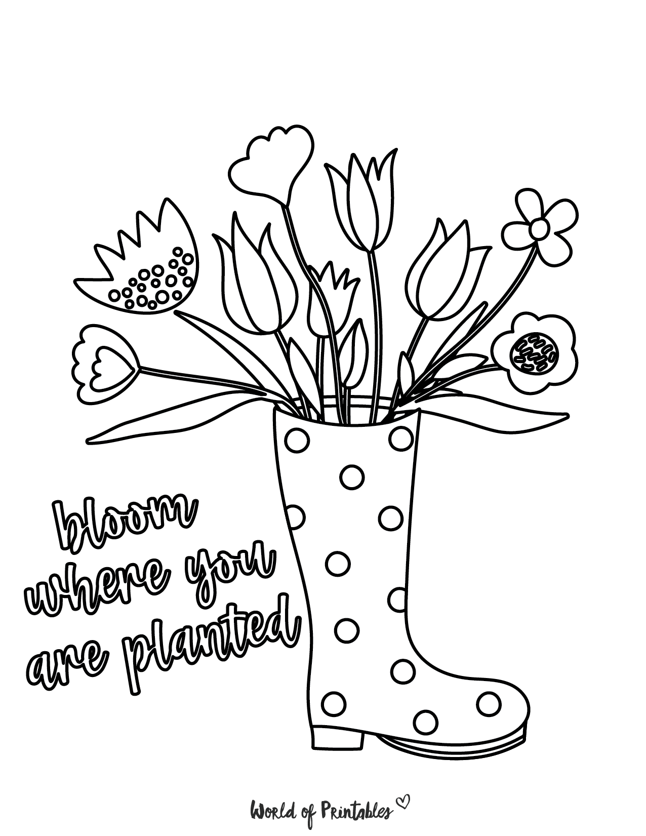 Spring printables templates worksheets