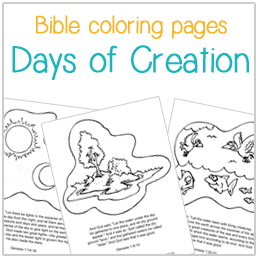 Bible coloring pages days of creation daniel in the lions den fruits of the spirit more