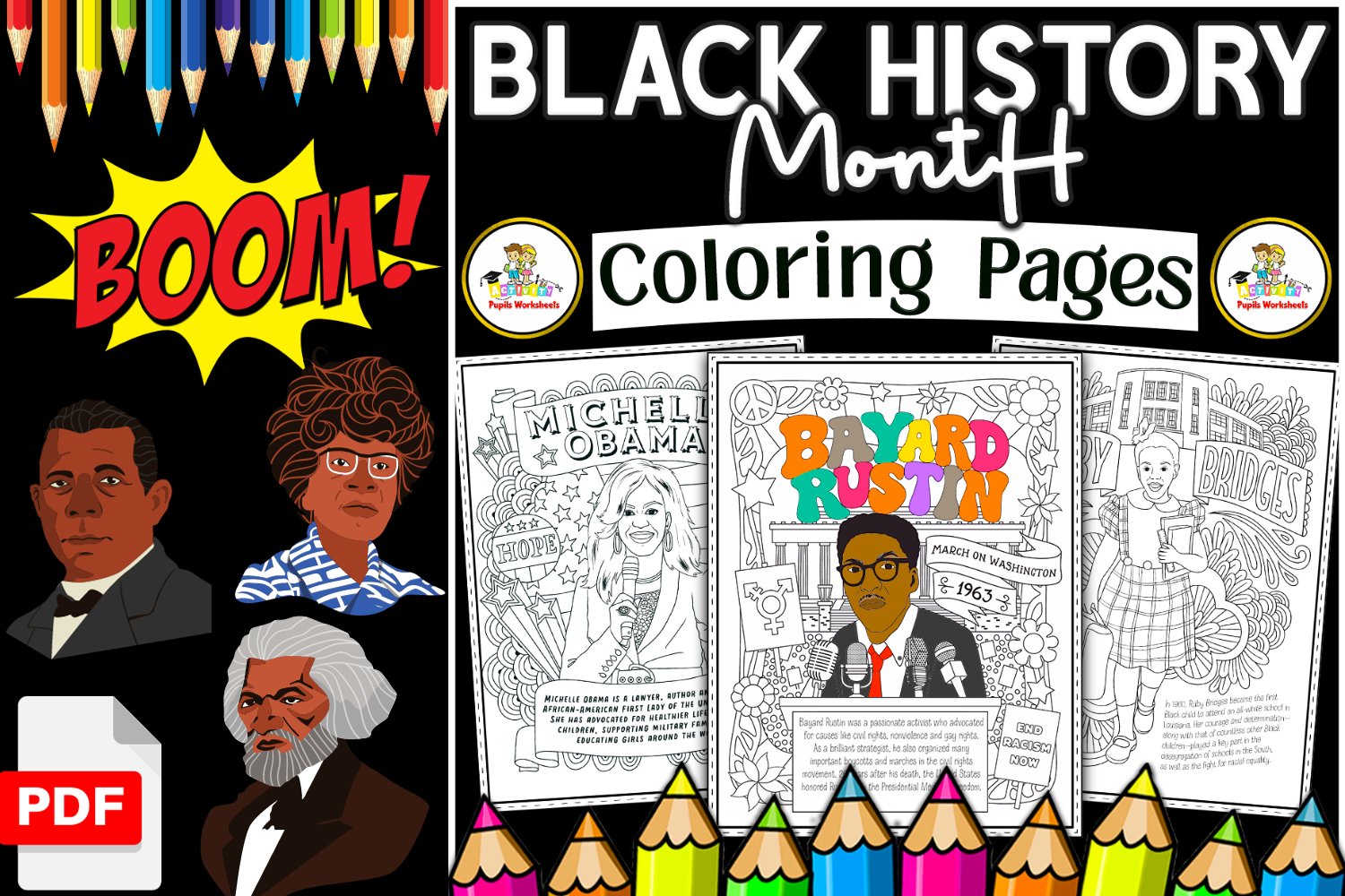 Black history month coloring pages