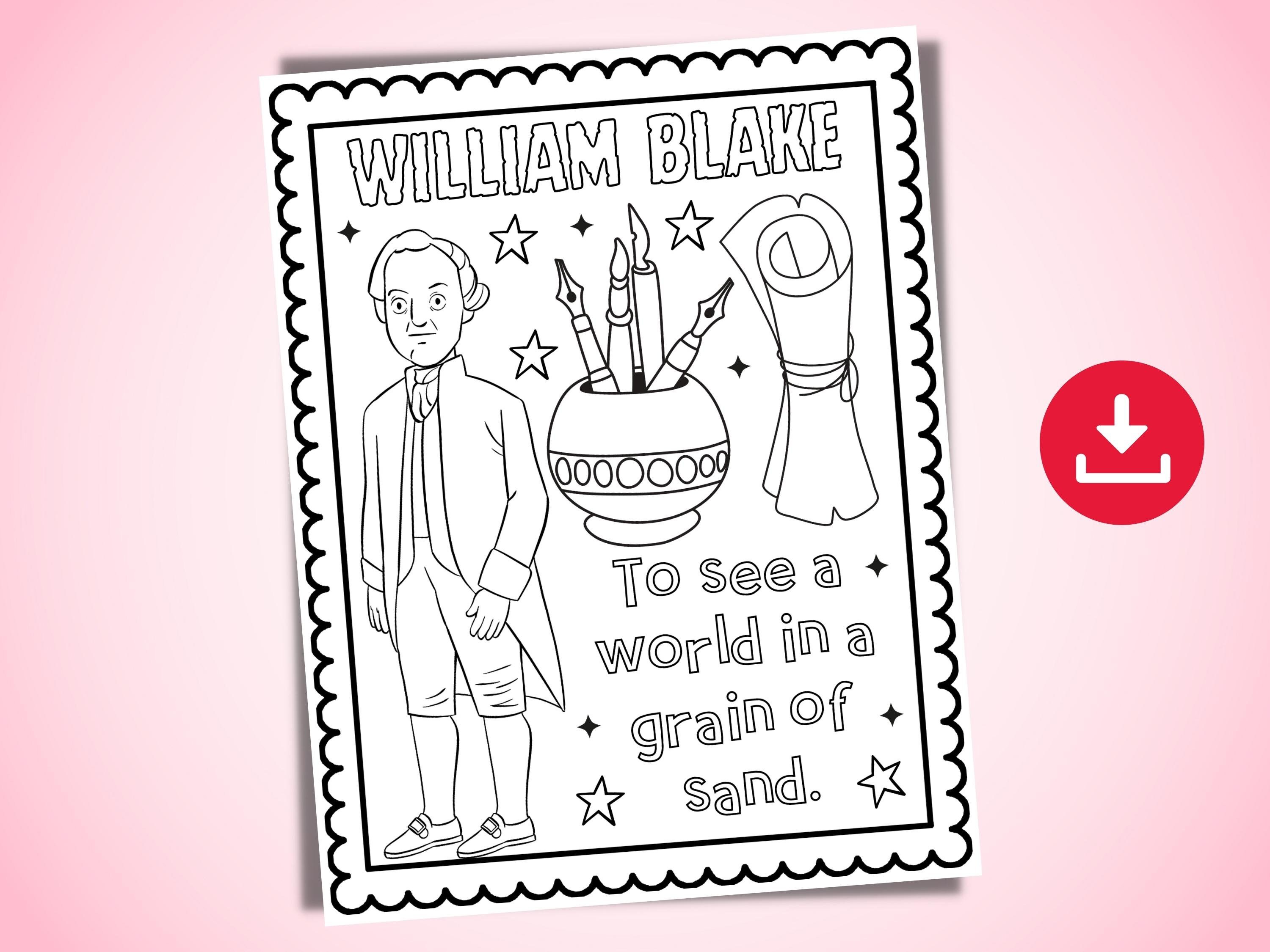 National poetry month coloring pages famous poets coloring sheets educational resources april activity for kids