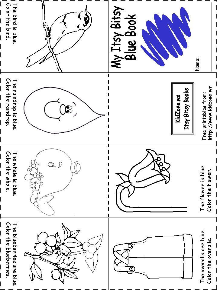 My itsy bitsy blue book preschool colors preschool color activities color blue activities