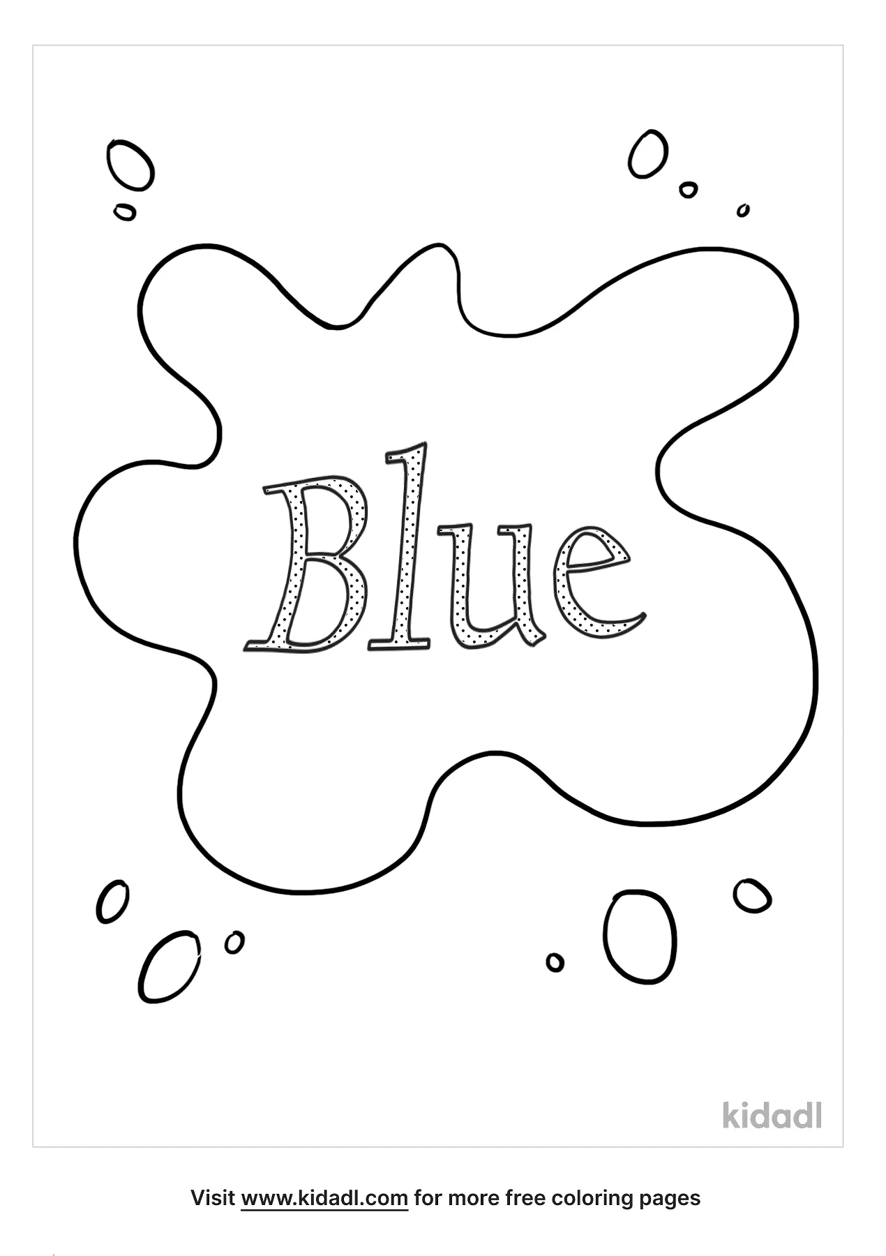 Free color blue coloring page coloring page printables