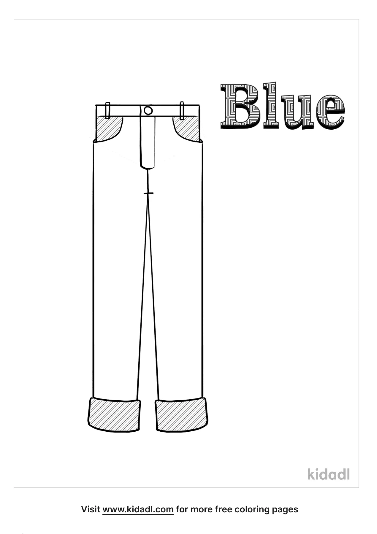 Free color blue coloring page coloring page printables